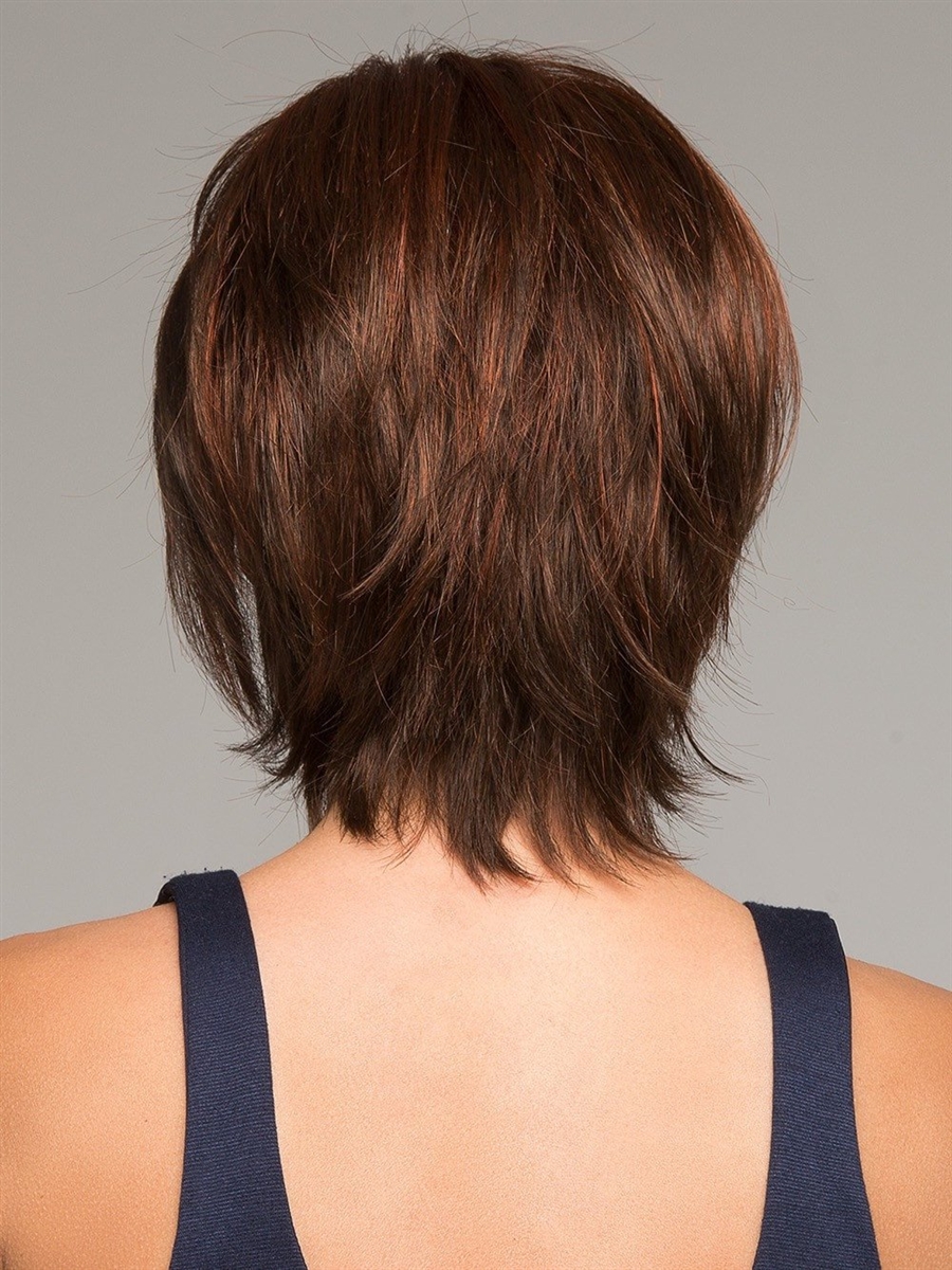 Fame Сексуальный короткий женский искусственный парик со стрижкой градуированный боб с прямыми волосами - Фото №7