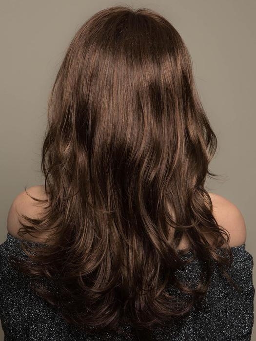 Glow Милый женский искусственный парик средней длины со стрижкой каскад и с легкой волной - Фото №5