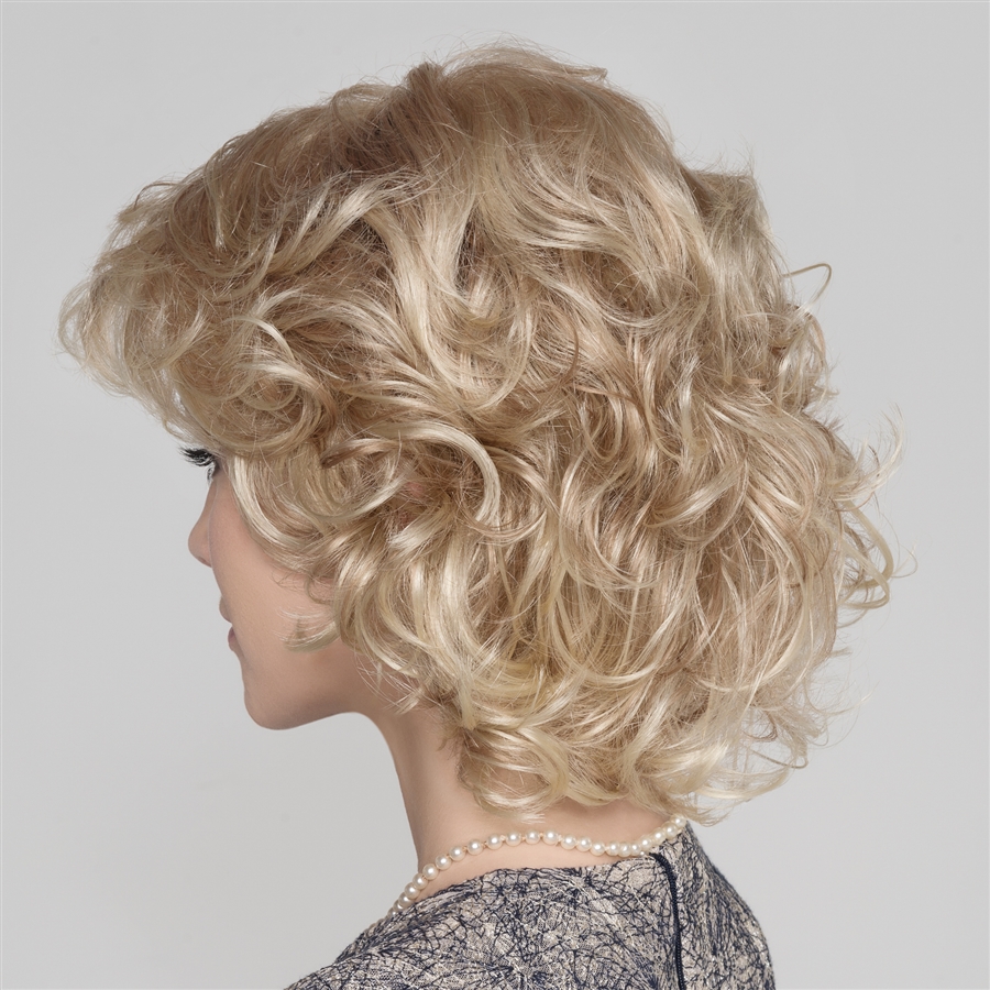 Gina mono Элегантный короткий женский искусственный парик с косым пробором и волнистыми волосами - Фото №4