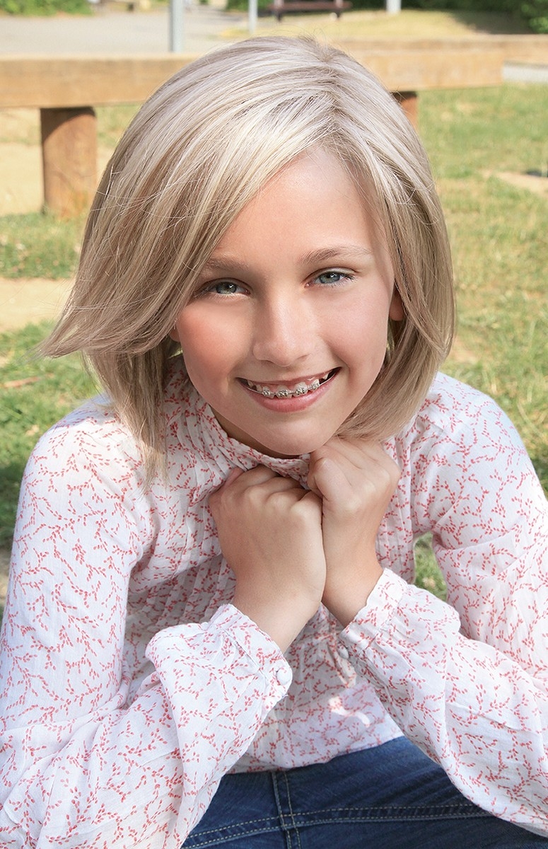 Eli Изящный детский искусственный парик средней длины для девочки со стрижкой каре и прямыми волосами - Главное фото