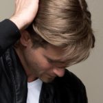 Johnny Популярный короткий мужской искусственый парик с пробором и прямыми волосами Миниатюра Фото №5