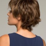 First Стильный короткий женский искусственный парик с косой челкой и прямыми волосами Миниатюра Фото №8