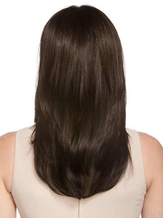 Vogue Прелестный длинный женский искусственный парик со стрижкой каскад с прямыми волосами - Фото №8