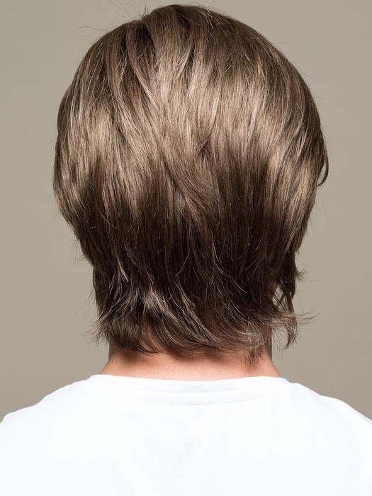 Johnny Популярный короткий мужской искусственый парик с пробором и прямыми волосами - Фото №2