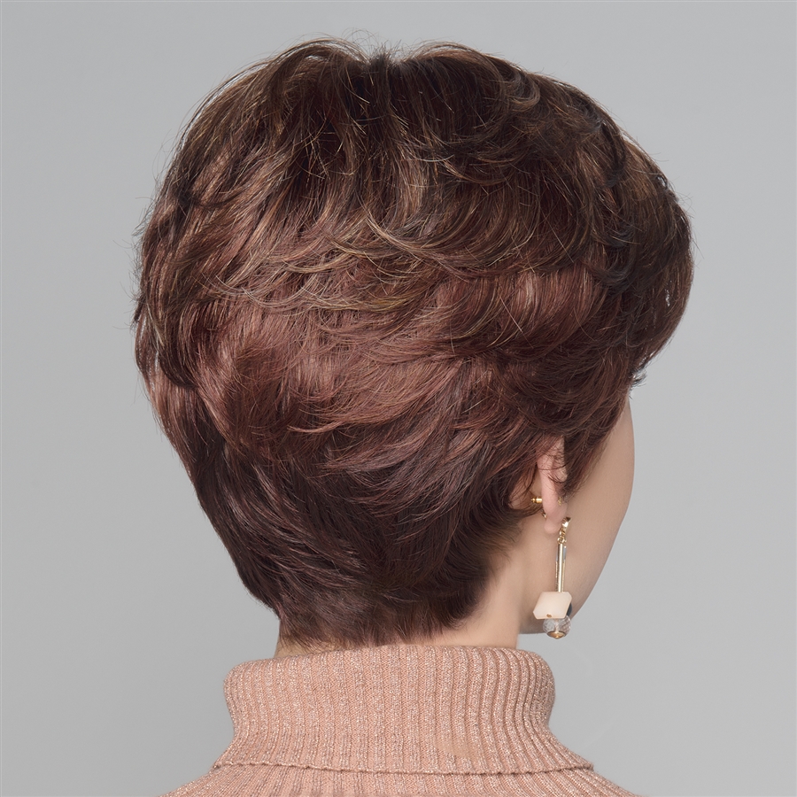 Gold Современный короткий женский искусственный парик в стиле пикси с прямыми волосами - Фото №4
