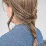 Sara Красивый длинный детский искусственный парик для девочки с косым пробором и прямыми волосами Миниатюра Фото №4