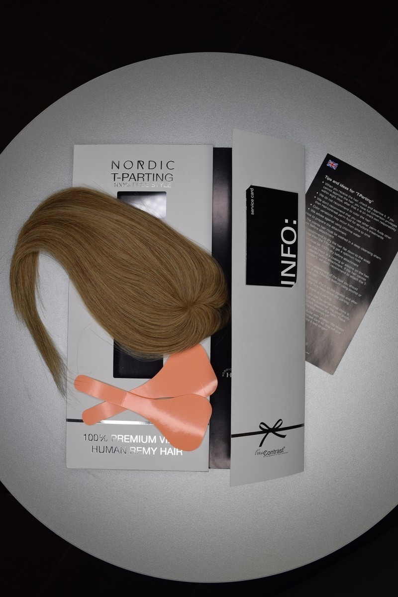 N Накладка для объема на пробор из натуральных волос для женщин - Главное фото