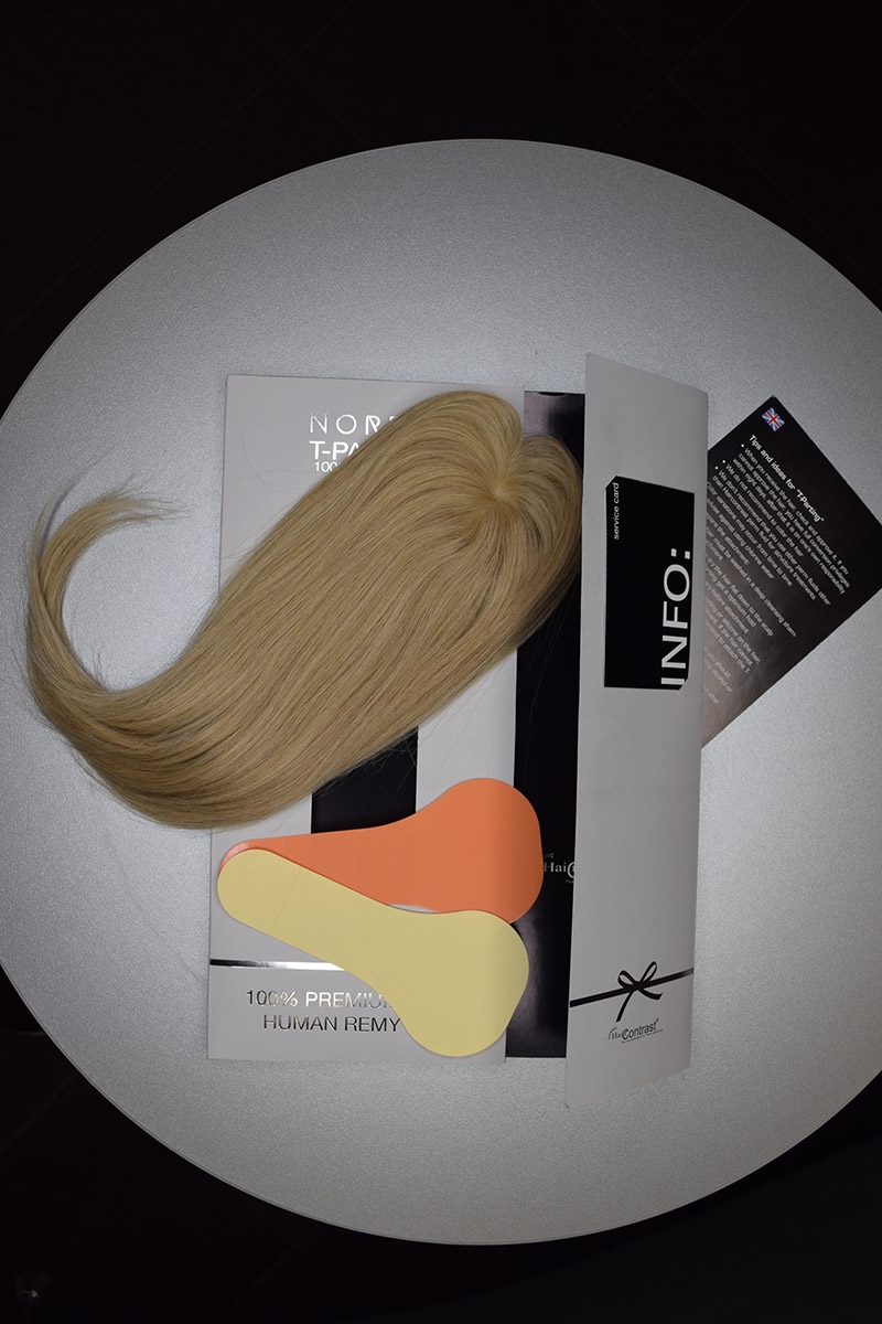 XL Женская накладка из натуральных волос для объема на пробор - Главное фото
