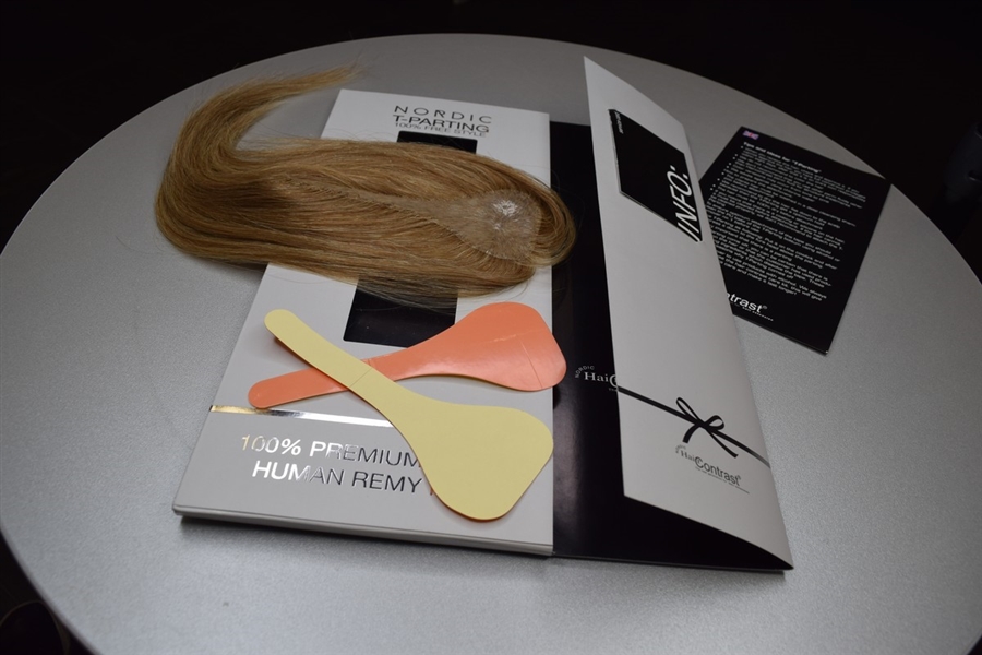 N Накладка для объема на пробор из натуральных волос для женщин - Фото №4