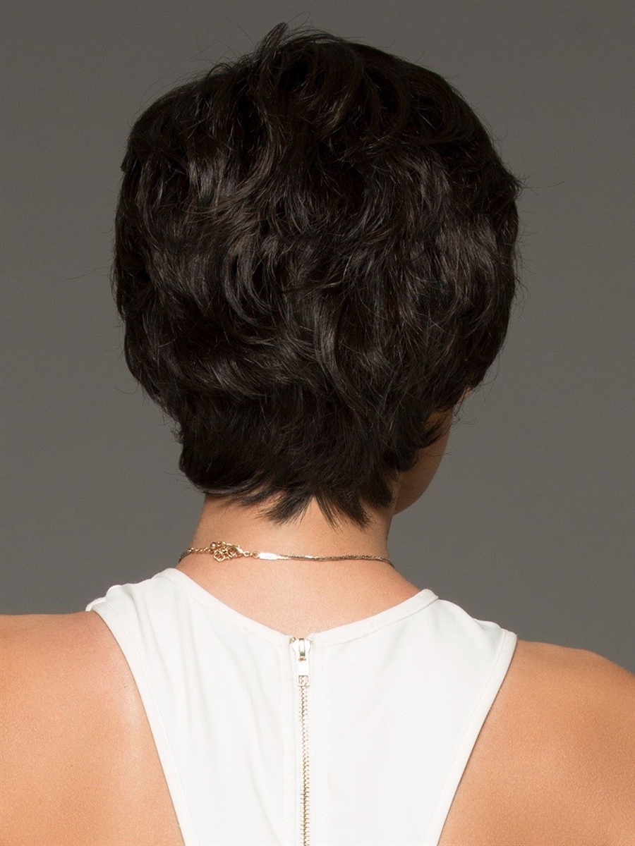 Desire Милый короткий женский искусственный парик с косой челкой и прямыми волосами - Фото №8