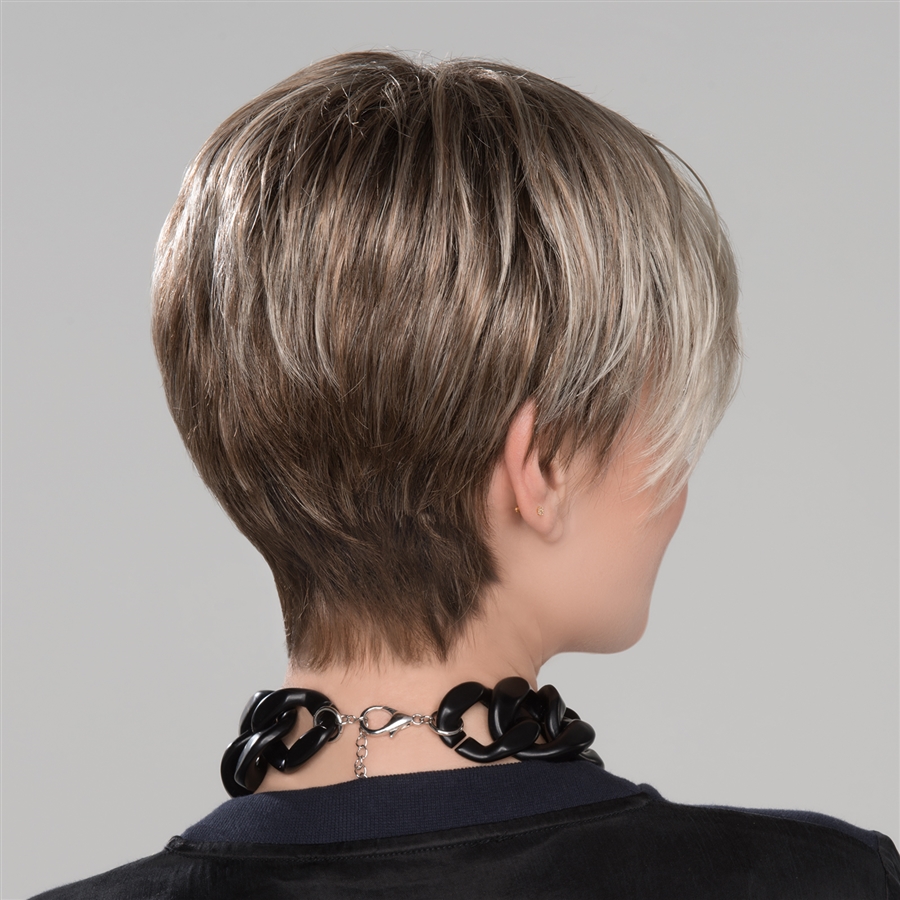 Fenja Модный короткий женский искусственный парик с асимметричной стрижкой с прямыми волосами - Фото №3