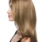 Mega mono Очаровательный длинный женский искусственный парик с косым пробором и прямыми волосами Миниатюра Фото №14