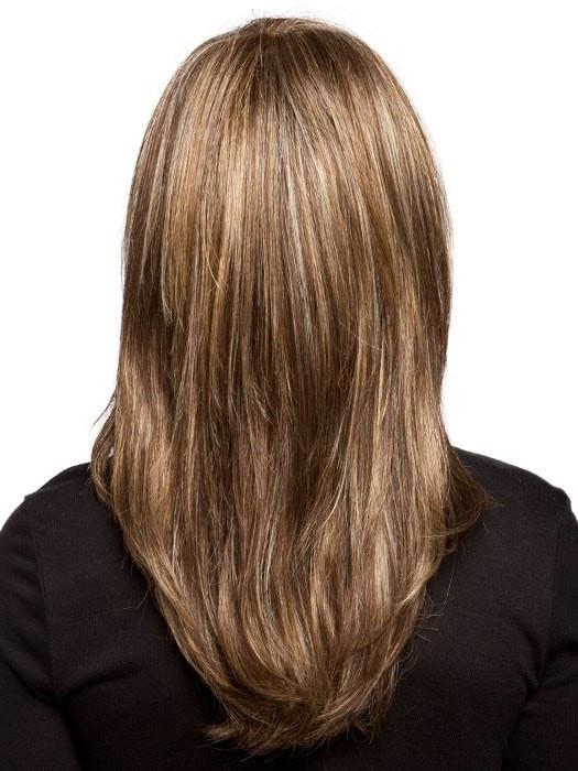 Vogue Прелестный длинный женский искусственный парик со стрижкой каскад с прямыми волосами - Фото №5