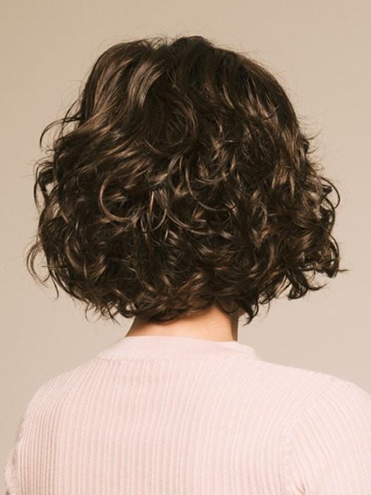 Movie Star Милый короткий женский искусственный парик с волнистыми волосами и косой челкой - Фото №7