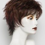 Click Эффектный короткий женский искусственный парик со стрижкой многослойный боб с прямыми волосами Миниатюра Фото №16