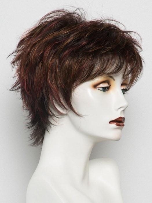 Click Эффектный короткий женский искусственный парик со стрижкой многослойный боб с прямыми волосами - Фото №16
