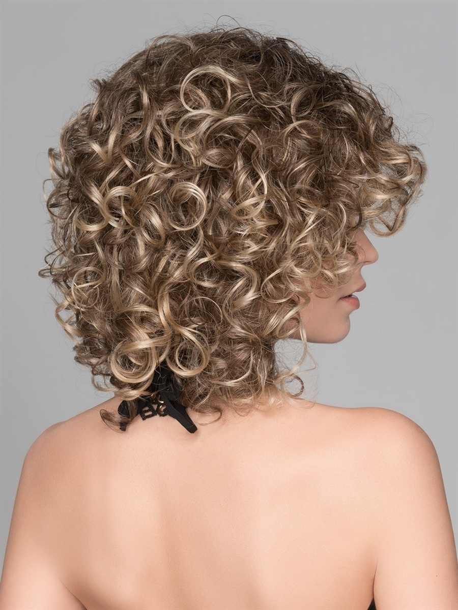 Jamila plus Эффектный женский парик средней длины из искусственных волос с сильной волной - Фото №9