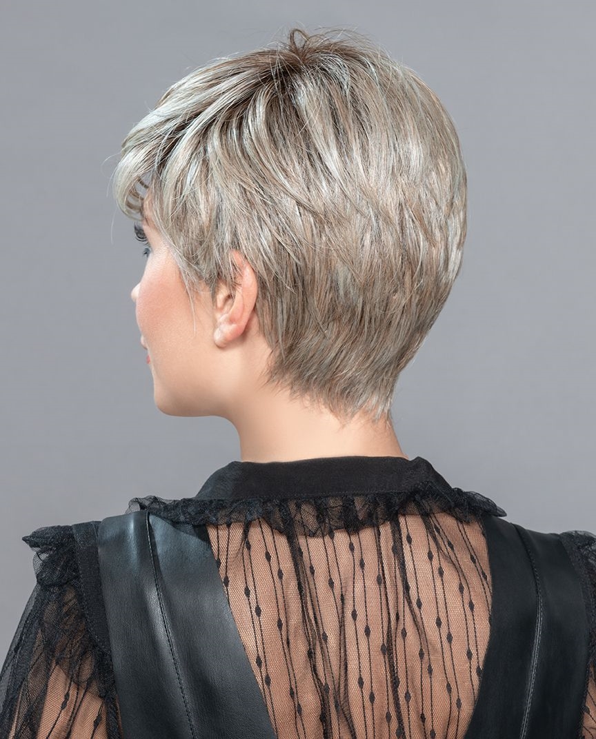 Link Сверхмодный короткий женский искусственный парик со стрижкой пикси - Фото №3