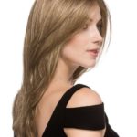 Mega mono Очаровательный длинный женский искусственный парик с косым пробором и прямыми волосами Миниатюра Фото №13