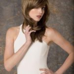 Vogue Прелестный длинный женский искусственный парик со стрижкой каскад с прямыми волосами Миниатюра Фото №14