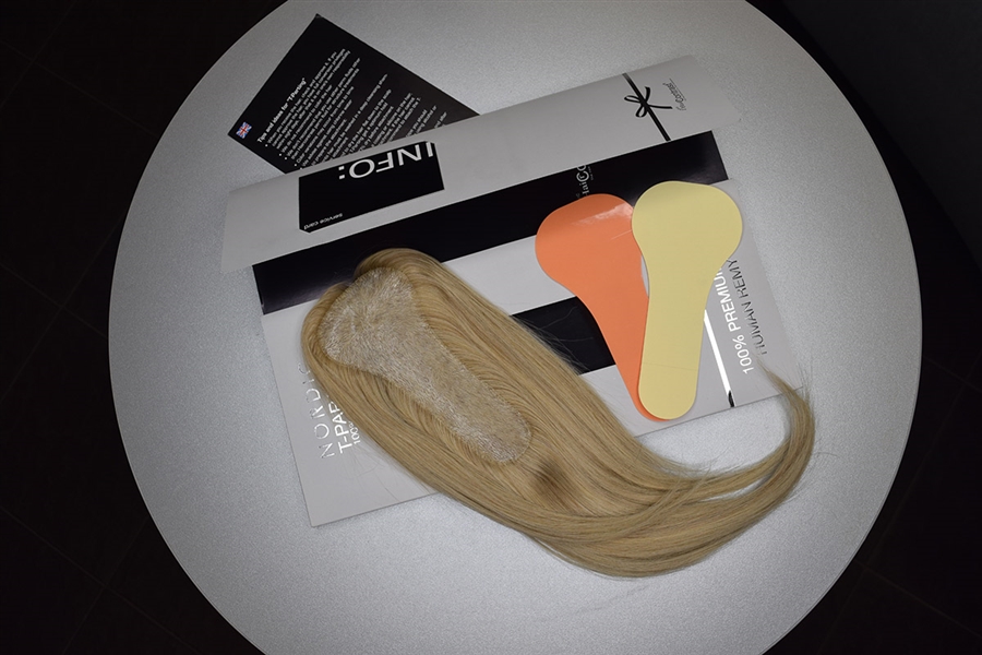 XL Женская накладка из натуральных волос для объема на пробор - Фото №2