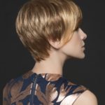 Point Ультрамодный короткий женский искусственный парик в стиле пикси с прямыми волосами Миниатюра Фото №4