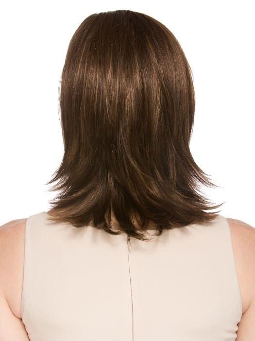 Casino more Эффектный женский искусственный парик средней длины со стрижкой каскад с прямыми волосами - Фото №8