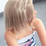 Eli Изящный детский искусственный парик средней длины для девочки со стрижкой каре и прямыми волосами Миниатюра Фото №2